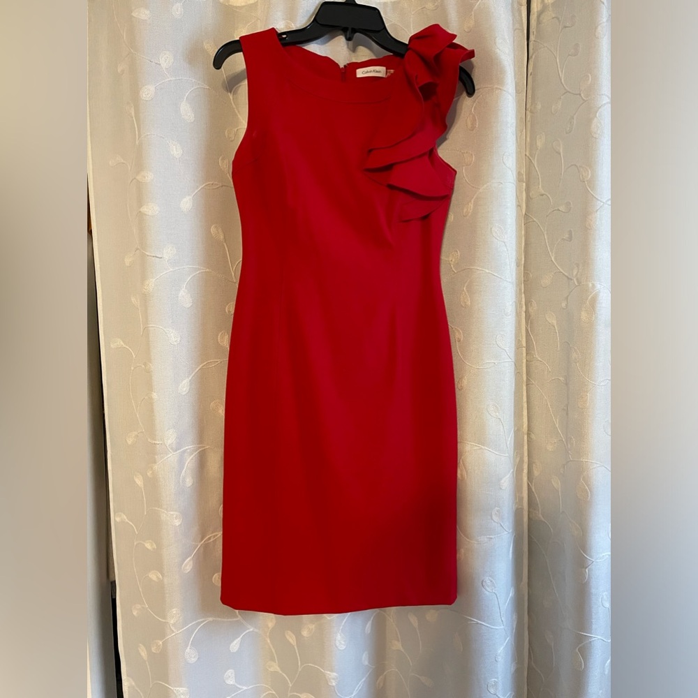 Red Calvin Klein Dress